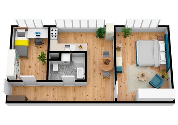 Pronájem bytu 2+1 v družstevním vlastnictví 43 m², Hradec Králové