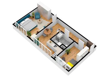 Pronájem bytu 2+1 v družstevním vlastnictví 43 m², Hradec Králové