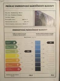 PENB - Prodej bytu 1+1 v osobním vlastnictví 33 m², Pardubice
