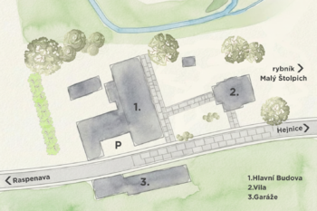 situace - Prodej ubytovacího zařízení 1070 m², Raspenava