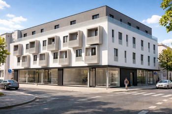 Vizualizace bytového domu - Pronájem obchodních prostor 263 m², Prostějov 