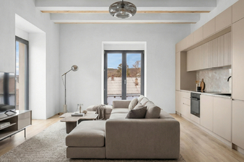 Vizualizace - Kuchyň - Prodej bytu 2+kk v osobním vlastnictví 55 m², Mcely