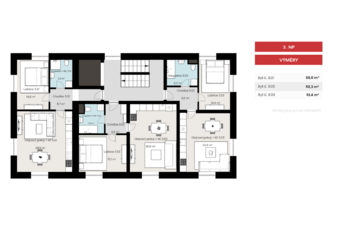 Prodej bytu 2+kk v osobním vlastnictví 55 m², Mcely