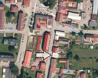 Orientační mapa - Pronájem bytu 2+kk v osobním vlastnictví 55 m², Horní Planá