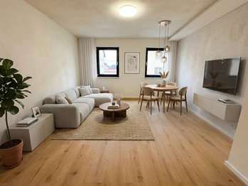 Obývací pokoj - vizualizacce - Pronájem bytu 2+kk v osobním vlastnictví 55 m², Horní Planá 