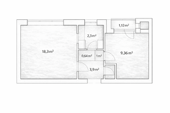 Prodej bytu 1+1 v osobním vlastnictví 39 m², Brno