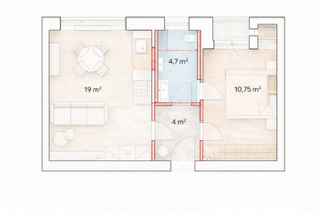 Prodej bytu 1+1 v osobním vlastnictví 39 m², Brno
