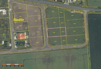 Prodej pozemku 1189 m², Slavětín