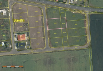 Prodej pozemku 1189 m², Slavětín