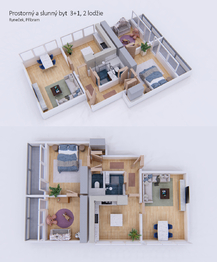 Prodej bytu 3+1 v osobním vlastnictví 75 m², Příbram