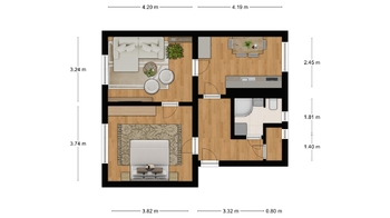 Prodej bytu 2+1 v osobním vlastnictví 50 m², Slaný