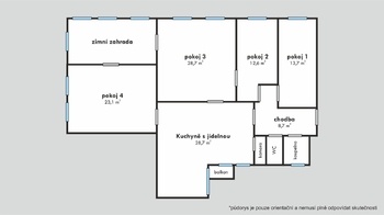 Pronájem bytu 4+1 v osobním vlastnictví 119 m², Brno