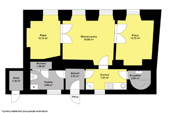 Prodej bytu 3+1 v osobním vlastnictví 57 m², Praha 1 - Malá Strana