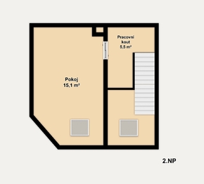 Pronájem bytu 2+kk v osobním vlastnictví 51 m², Brno