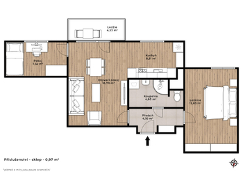 Prodej bytu 3+kk v osobním vlastnictví 63 m², Havlíčkův Brod