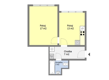 Prodej bytu 2+kk v osobním vlastnictví 38 m², Praha 10 - Vršovice