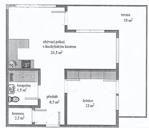 Pronájem bytu 2+kk v osobním vlastnictví 50 m², Praha 5 - Stodůlky
