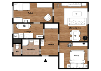 Prodej bytu 3+1 v osobním vlastnictví 80 m², Louny