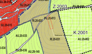 Prodej pozemku 1911 m², Olomouc