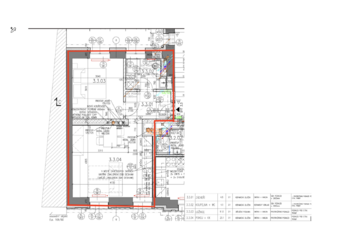 Plánek - Pronájem bytu 2+kk v osobním vlastnictví 41 m², Praha 5 - Košíře