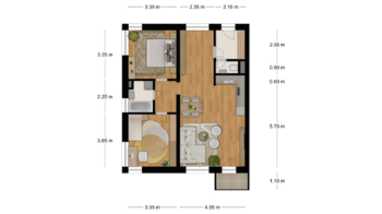Prodej bytu 3+kk v osobním vlastnictví 78 m², Břeclav