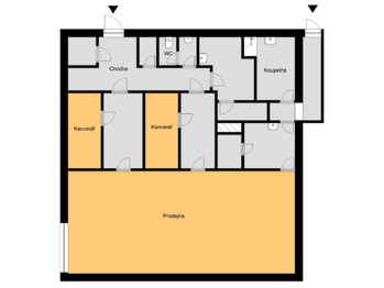 Pronájem obchodních prostor 181 m², Plzeň