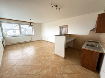 obývací pokoj s kuchyňským koutem - Pronájem bytu 2+kk v osobním vlastnictví 58 m², Plzeň