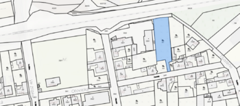 Katastrální mapa - Prodej pozemku 1194 m², Praha 9 - Horní Počernice