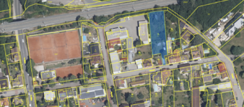 Katastrální fotomapa - Prodej pozemku 1194 m², Praha 9 - Horní Počernice