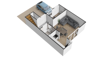 Půdorys 1. NP - Prodej domu 143 m², Srubec