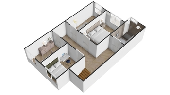 Půdorys 2. NP - Prodej domu 143 m², Srubec