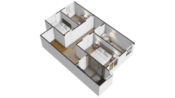 Půdorys 2. NP - Prodej domu 143 m², Srubec