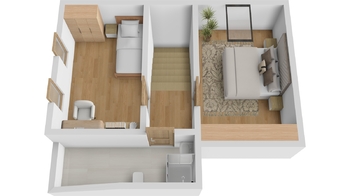 Podkroví - Prodej bytu 4+1 v osobním vlastnictví 95 m², Hradec Králové