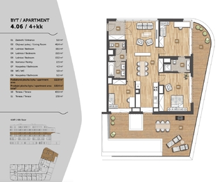 Prodej bytu 4+kk v osobním vlastnictví 118 m², Praha 8 - Libeň