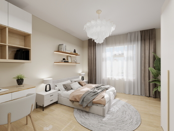 vyzualizace ložnice - Prodej domu 89 m², Vilémov