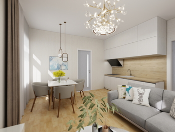 vyzualizace pokoj a KK - Prodej domu 89 m², Vilémov