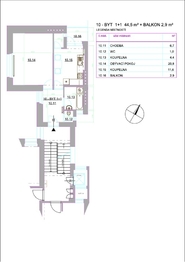 Pronájem bytu 1+1 v osobním vlastnictví 45 m², Brno