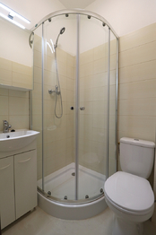 Koupelna - Pronájem bytu 2+1 v osobním vlastnictví 43 m², Praha 2 - Nusle