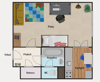 Prodej bytu 1+1 v osobním vlastnictví 39 m², Praha 4 - Hodkovičky