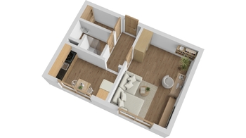 Prodej bytu 1+1 v osobním vlastnictví 32 m², Trutnov