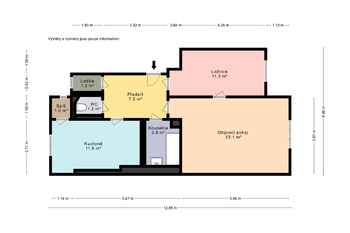 Prodej bytu 2+1 v osobním vlastnictví 63 m², Praha 6 - Dejvice