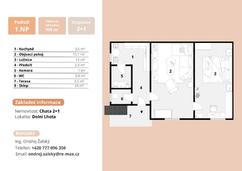 Prodej chaty / chalupy 35 m², Dolní Lhota