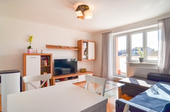 Obývací pokoj - Prodej bytu 3+1 v osobním vlastnictví 72 m², Podivín