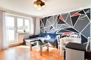 Obývací pokoj - Prodej bytu 3+1 v osobním vlastnictví 72 m², Podivín