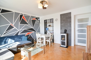 Obývací pokoj - Prodej bytu 3+1 v osobním vlastnictví 72 m², Podivín