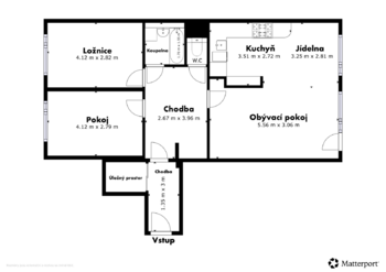 Prodej bytu 3+1 v osobním vlastnictví 83 m², Praha 4 - Háje