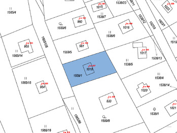 Situace - Prodej chaty / chalupy 40 m², Chyňava