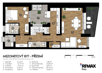 Prodej bytu 4+kk v osobním vlastnictví 175 m², Ostrava