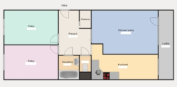 Prodej bytu 3+1 v osobním vlastnictví 72 m², Praha 8 - Čimice