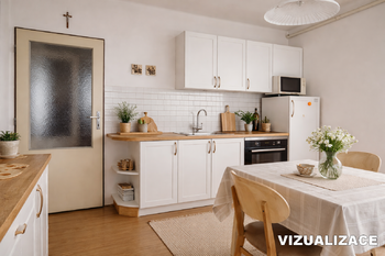 Kuchyně - vizualizace - Prodej domu 176 m², Výkleky